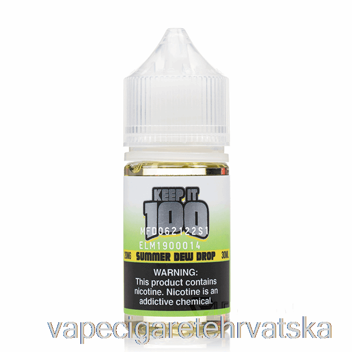 Vape Hrvatska Ljetna Kap Rose - čuvaj Ga 100 Soli - 30ml 20mg